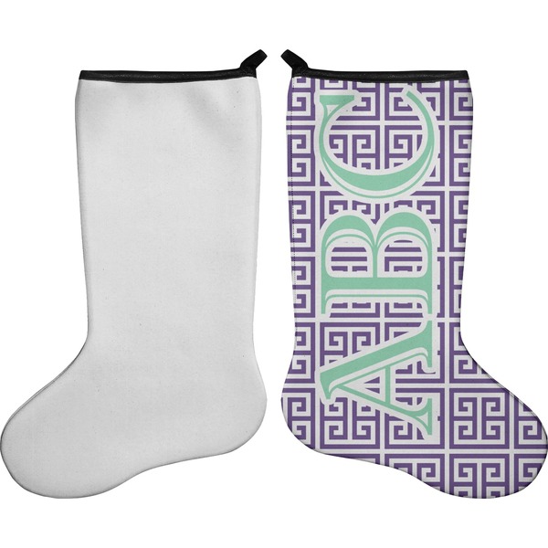 Greek Key Stocking - Single-Sided - Approval