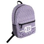 Greek Key Student Backpack (Personalized)