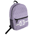 Greek Key Student Backpack (Personalized)