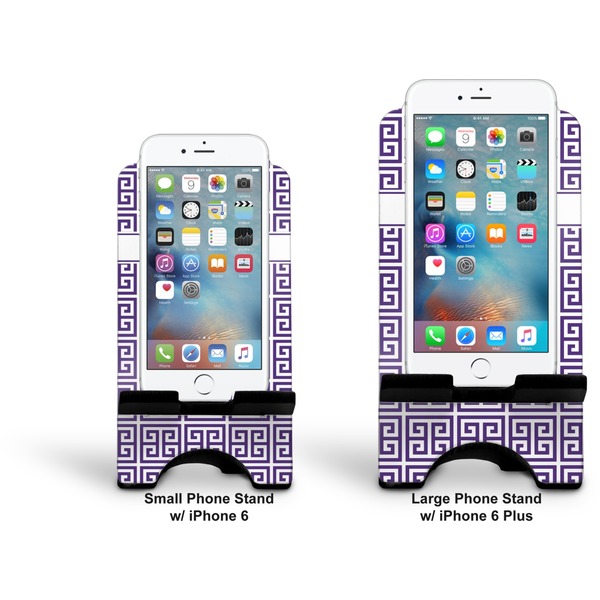 Greek Key Stylized Phone Stand - Comparison