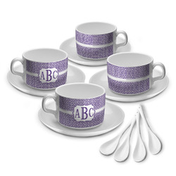 Greek Key Tea Cup - Set of 4 (Personalized)
