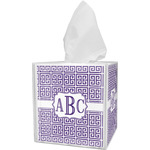 Greek Key Tissue Box Cover (Personalized)