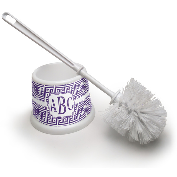 Custom Greek Key Toilet Brush (Personalized)