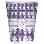 Greek Key Waste Basket (Personalized)