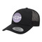 Greek Key Trucker Hat - Black (Personalized)