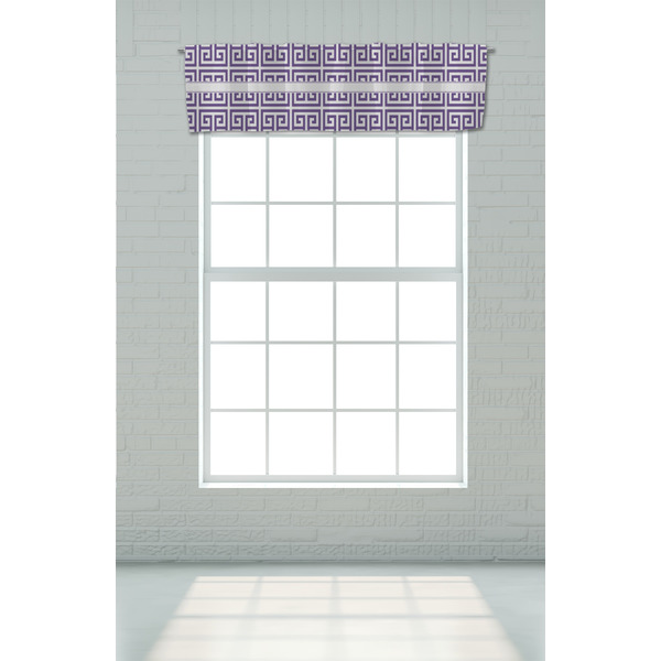 Greek Key Valance - On window