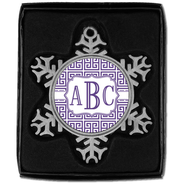 Greek Key Vintage Snowflake - In box