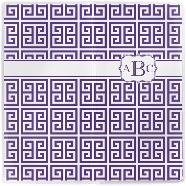 Greek Key Vinyl Document Wallet - Apvl