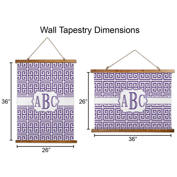 Greek Key Wall Hanging Tapestries - Parent/Sizing