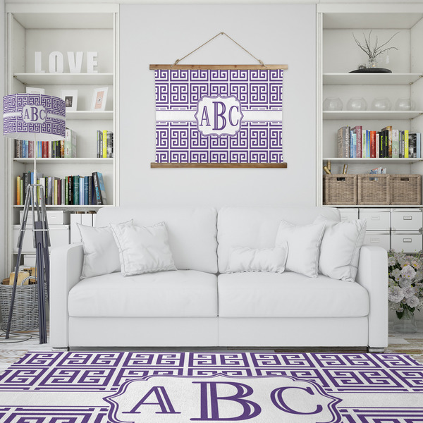 Greek Key Wall Hanging Tapestry - IN CONTEXT