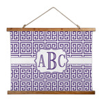 Greek Key Wall Hanging Tapestry - Wide (Personalized)