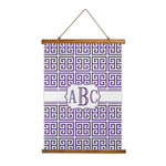 Greek Key Wall Hanging Tapestry - Tall (Personalized)