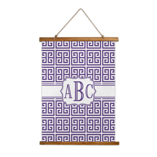 Custom Greek Key Wall Hanging Tapestry - Tall (Personalized)