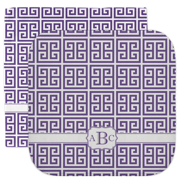 Custom Greek Key Facecloth / Wash Cloth (Personalized)