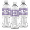 Greek Key Water Bottle Labels - Front View