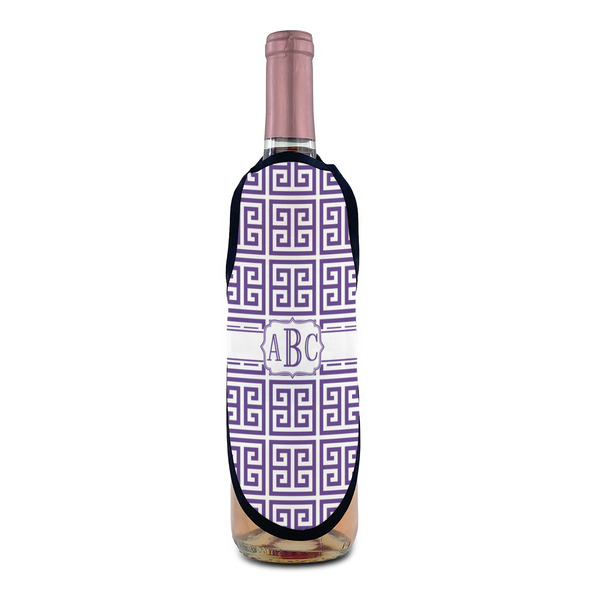 Greek Key Wine Bottle Apron - IN CONTEXT