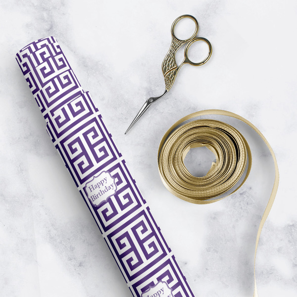Greek Key Wrapping Paper Rolls - Lifestyle 1