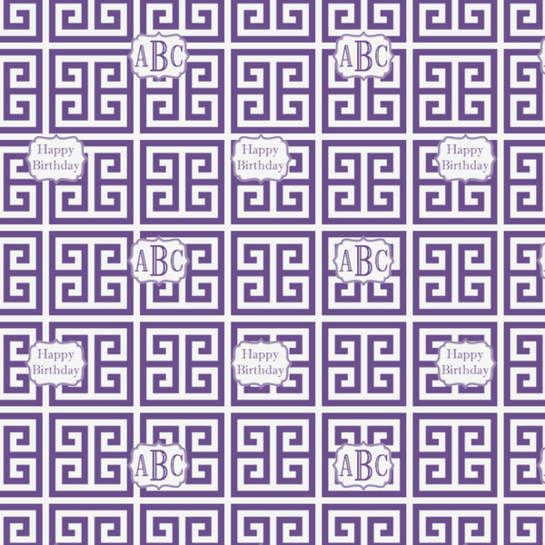 Greek Key Wrapping Paper Square