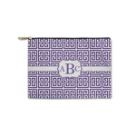 Greek Key Zipper Pouch - Small - 8.5"x6" (Personalized)