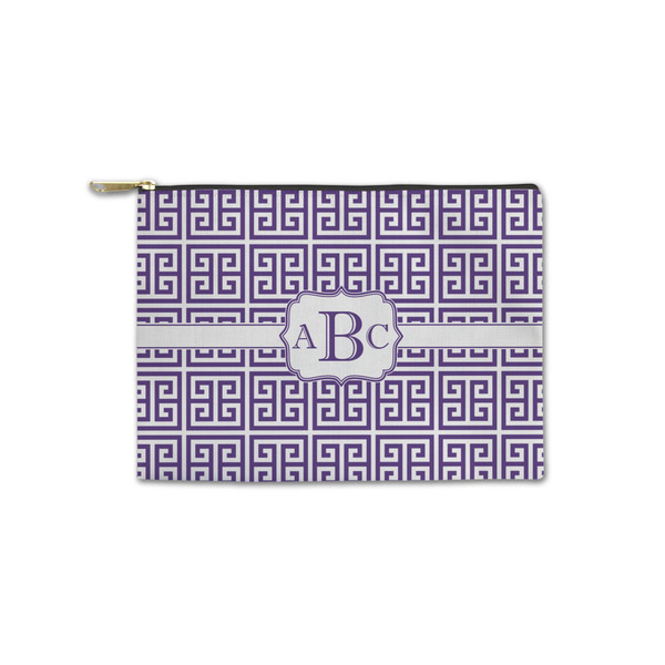 Custom Greek Key Zipper Pouch - Small - 8.5"x6" (Personalized)