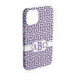 Greek Key iPhone Case - Plastic - iPhone 15 (Personalized)