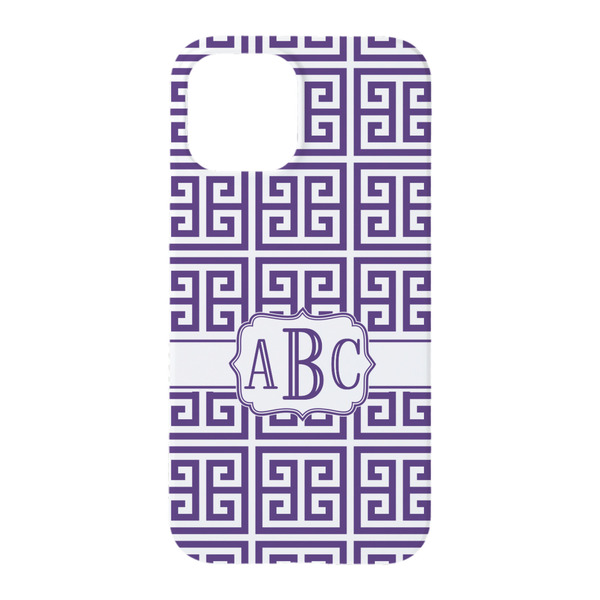 Greek Key iPhone 15 Case - Back