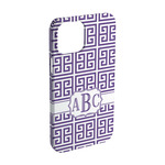 Greek Key iPhone Case - Plastic - iPhone 15 Pro (Personalized)