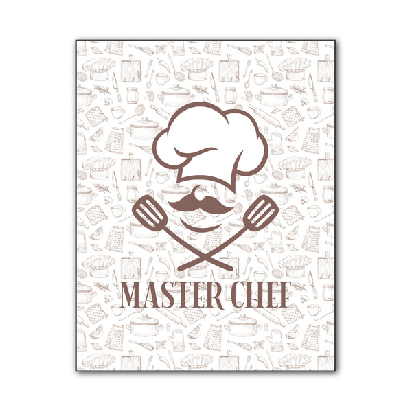 Custom Master Chef Wood Print - 11x14 (Personalized)