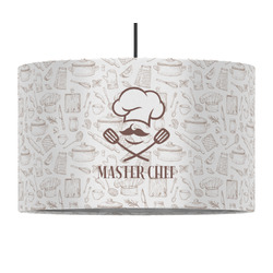 Master Chef 12" Drum Pendant Lamp - Fabric (Personalized)