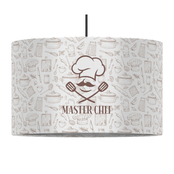 Master Chef 12" Drum Lampshade - PENDANT (Fabric)