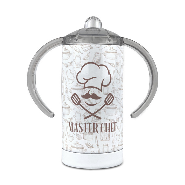 Custom Master Chef 12 oz Stainless Steel Sippy Cup (Personalized)