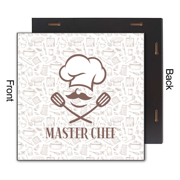 Master Chef 12x12 Wood Print - Front & Back View
