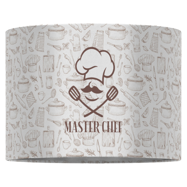 Master Chef 16" Drum Lampshade - FRONT (Fabric)