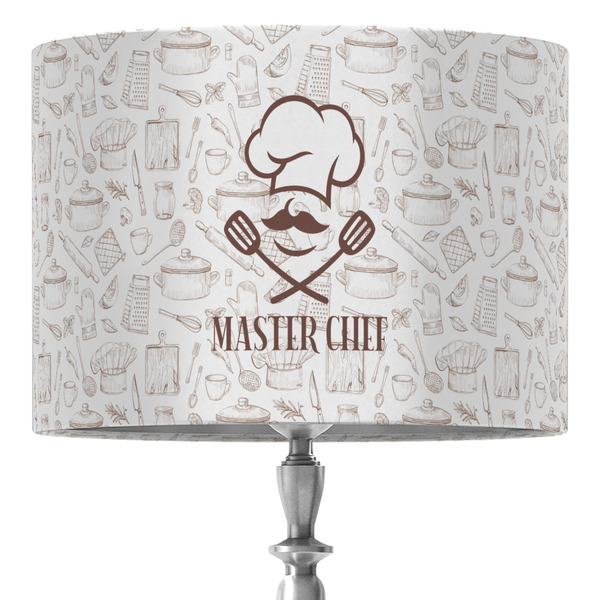 Custom Master Chef 16" Drum Lamp Shade - Fabric (Personalized)