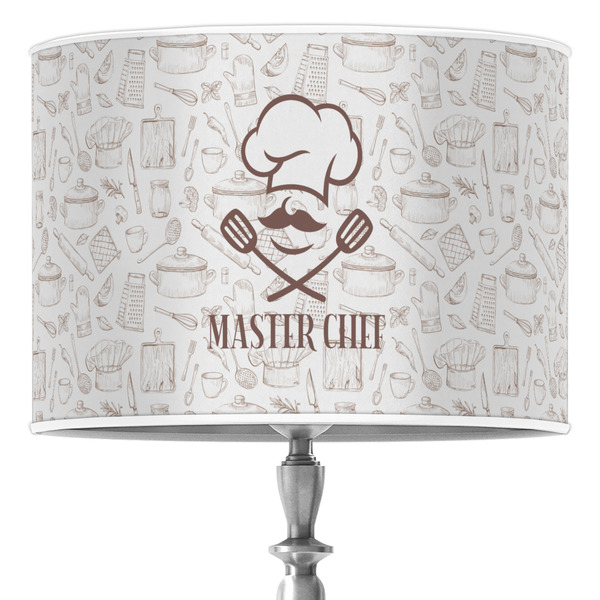 Custom Master Chef 16" Drum Lamp Shade - Poly-film (Personalized)