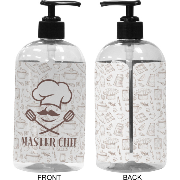 Master Chef 16 oz Plastic Liquid Dispenser (Approval) - Black