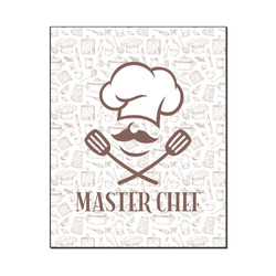 Master Chef Wood Print - 16x20 (Personalized)