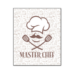 Master Chef Wood Print - 20x24 (Personalized)