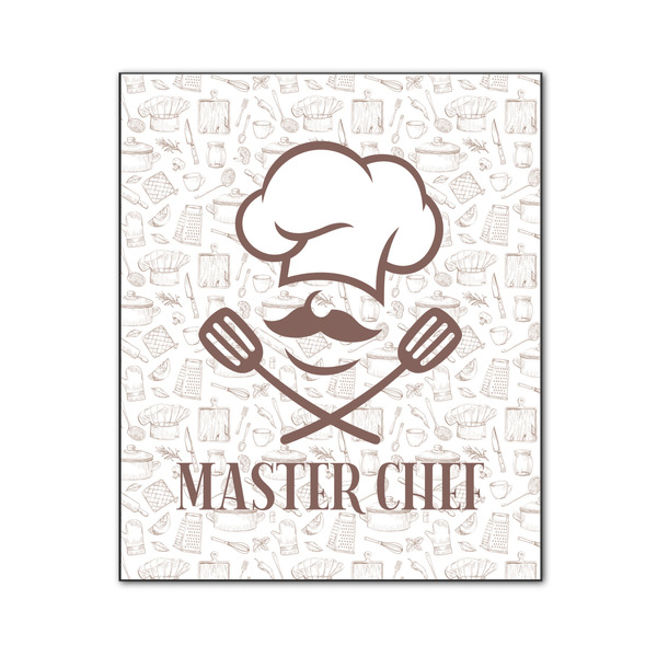 Custom Master Chef Wood Print - 20x24 (Personalized)