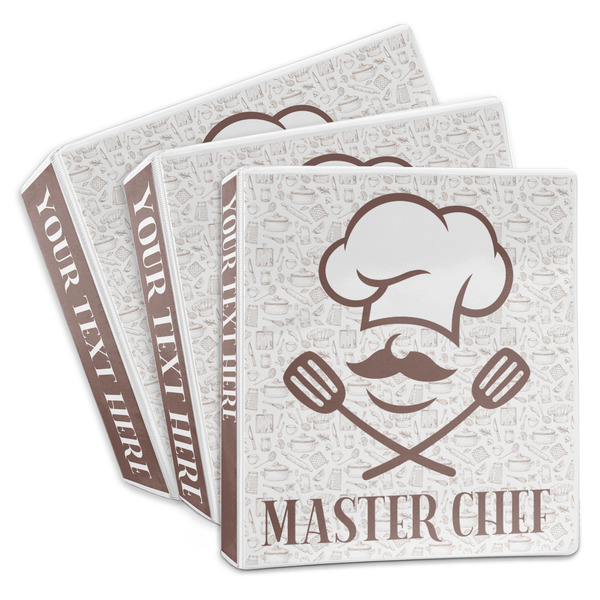 Custom Master Chef 3-Ring Binder (Personalized)