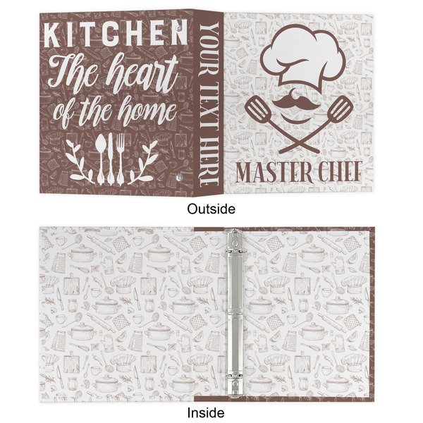 Master Chef 3 Ring Binders - Full Wrap - 1" - APPROVAL