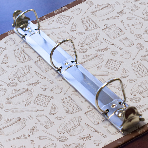 Master Chef 3 Ring Binders - Full Wrap - 1" - DETAIL