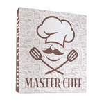 Master Chef 3 Ring Binder - Full Wrap - 1" (Personalized)