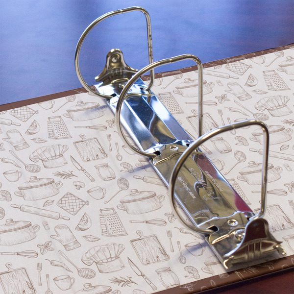 Master Chef 3 Ring Binders - Full Wrap - 3" - DETAIL