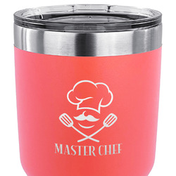 Master Chef 30 oz Stainless Steel Tumbler - Coral - Double Sided (Personalized)