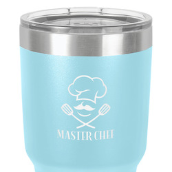 Master Chef 30 oz Stainless Steel Tumbler - Teal - Single-Sided (Personalized)