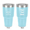 Master Chef 30 oz Stainless Steel Ringneck Tumbler - Teal - Double Sided - Front & Back