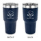 Master Chef 30 oz Stainless Steel Ringneck Tumblers - Navy - Double Sided - APPROVAL