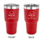 Master Chef 30 oz Stainless Steel Ringneck Tumblers - Red - Double Sided - APPROVAL