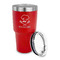 Master Chef 30 oz Stainless Steel Ringneck Tumblers - Red - LID OFF